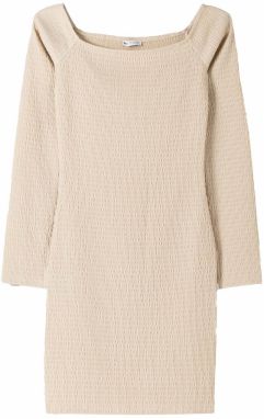 Bershka Šaty  krémová