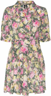 VERO MODA Šaty  zelená / zmiešané farby / ružová / rosé