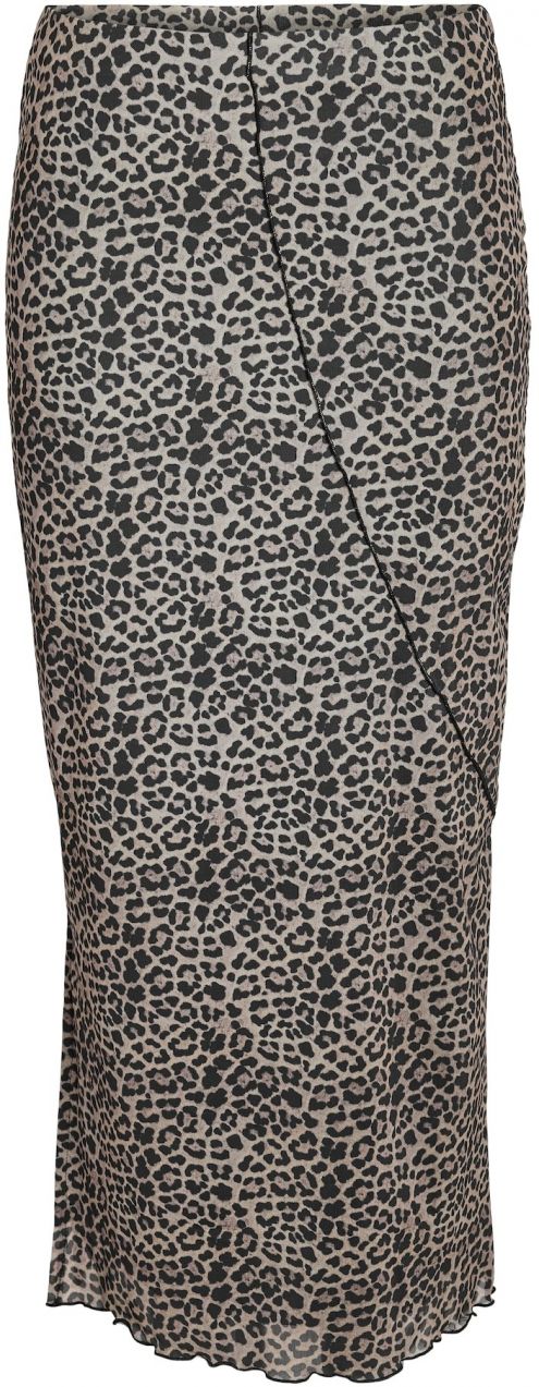 Noisy may Sukňa 'NMSTEFFI'  béžová / svetlohnedá / čierna