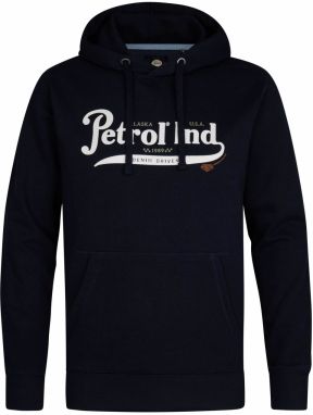 Petrol Industries Mikina 'Meade'  námornícka modrá / tmavošedá / biela