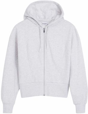 Desigual Tepláková bunda  sivá melírovaná