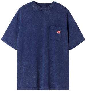 Desigual Tričko  tmavomodrá / červená / biela