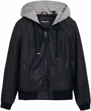 Desigual Prechodná bunda 'Mickey Mouse '  sivá / čierna