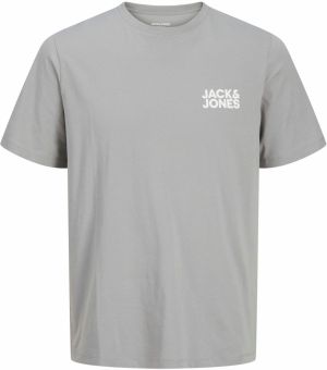 JACK & JONES Tričko  sivá / biela
