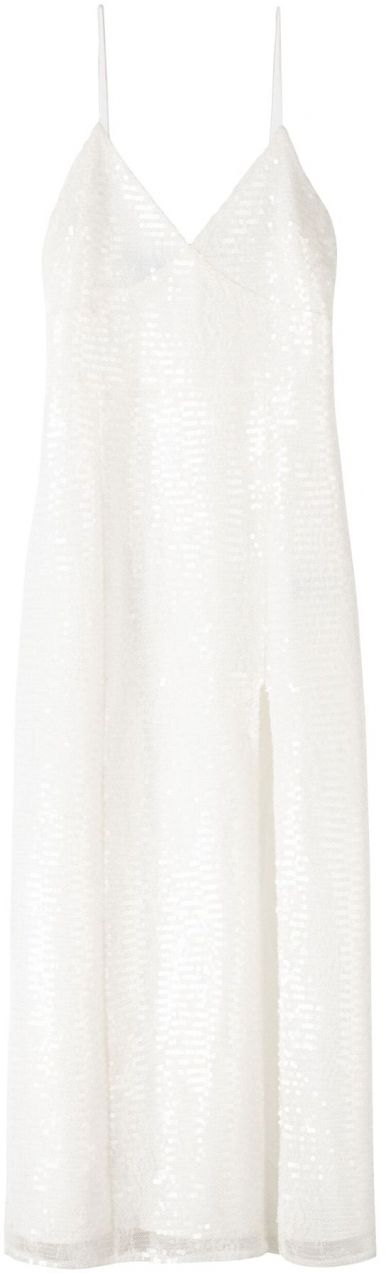 Bershka Večerné šaty  biela