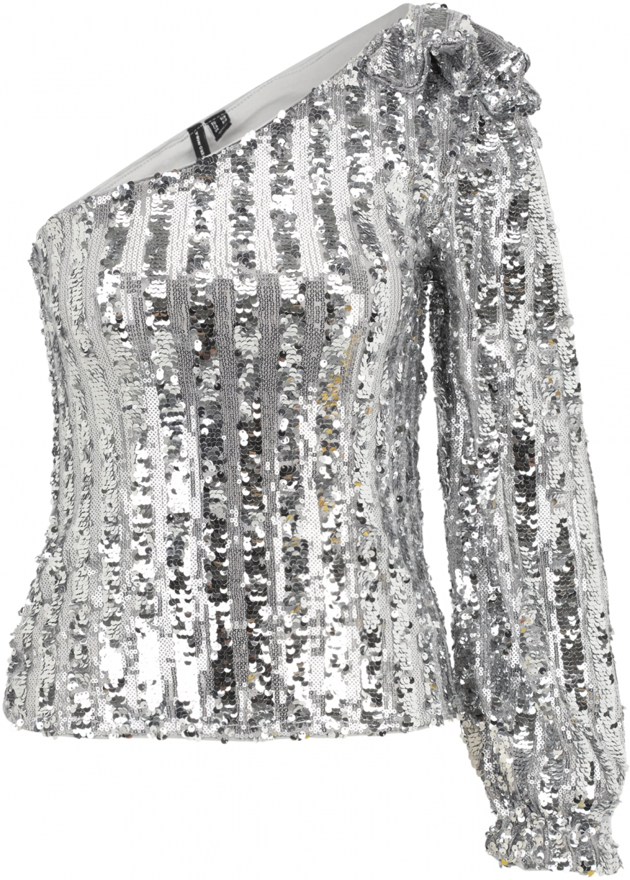 Vero Moda Petite Blúzka 'VMEFI'  strieborná