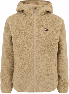 Tommy Jeans Flisová bunda  béžová