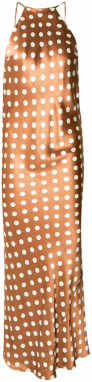 TOPSHOP Šaty  karamelová / biela