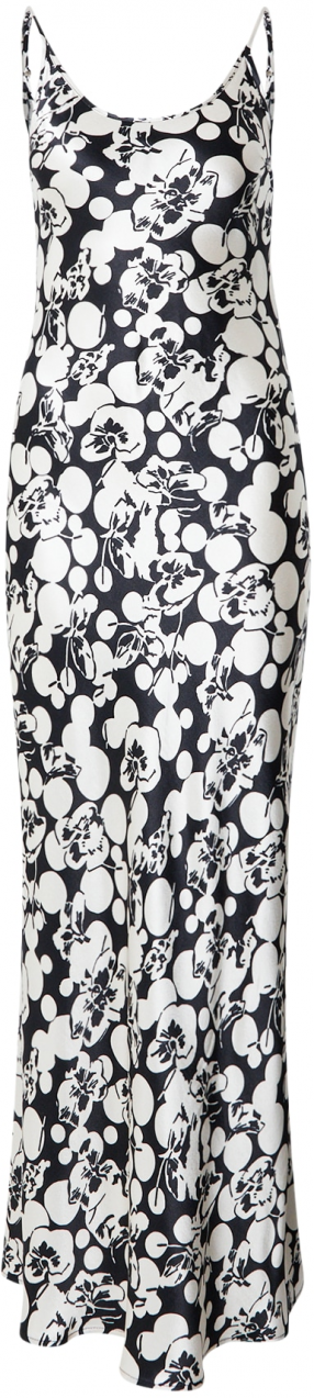 TOPSHOP Večerné šaty  čierna / biela