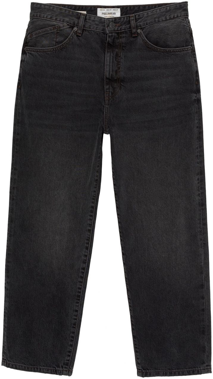 Pull&Bear Džínsy  čierny denim