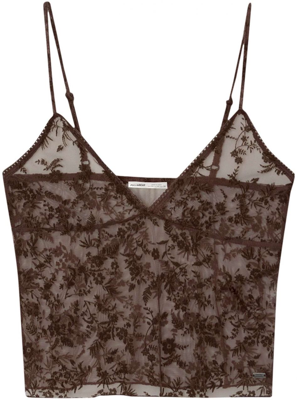 Pull&Bear Top  hnedá