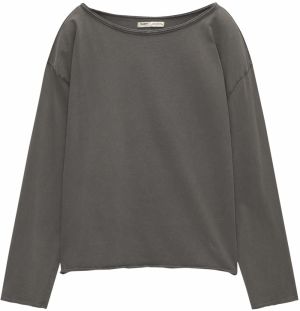 Pull&Bear Tričko  tmavosivá