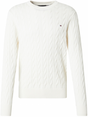 TOMMY HILFIGER Sveter 'Classic'  prírodná biela