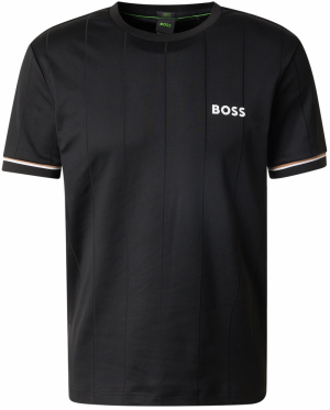 BOSS Funkčné tričko 'TOC'  tmelová / čierna / biela