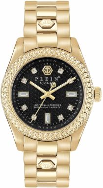 Philipp Plein Analógové hodinky 'Queen'  zlatá / čierna
