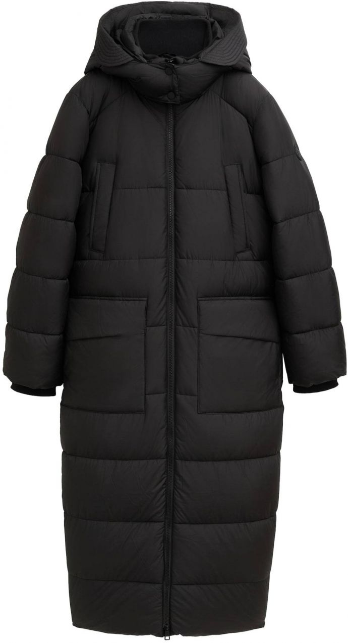 TOM TAILOR DENIM Zimný kabát  čierna