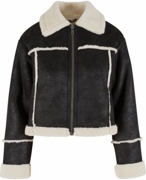 Urban Classics Prechodná bunda  čierna / biela