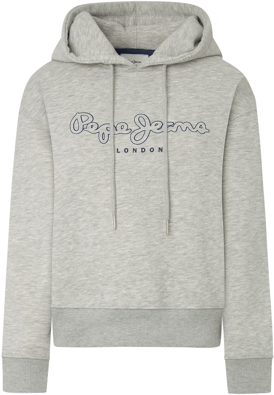 Pepe Jeans Mikina  námornícka modrá / sivá melírovaná / biela