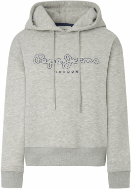 Pepe Jeans Mikina  námornícka modrá / sivá melírovaná / biela