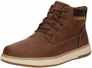 SKECHERS Šnurovacie čižmy 'GARLAN'  hnedá