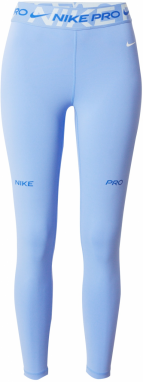 NIKE Športové nohavice  modrá / svetlomodrá / biela
