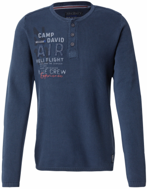 CAMP DAVID Sveter  námornícka modrá / svetločervená / biela