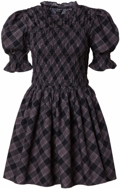 Monki Šaty  sivá / antracitová