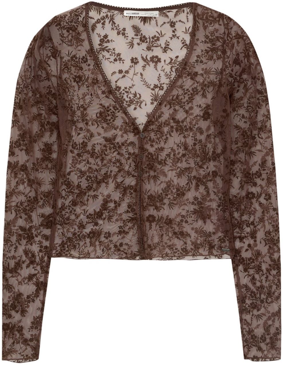 Pull&Bear Blúzka  čokoládová