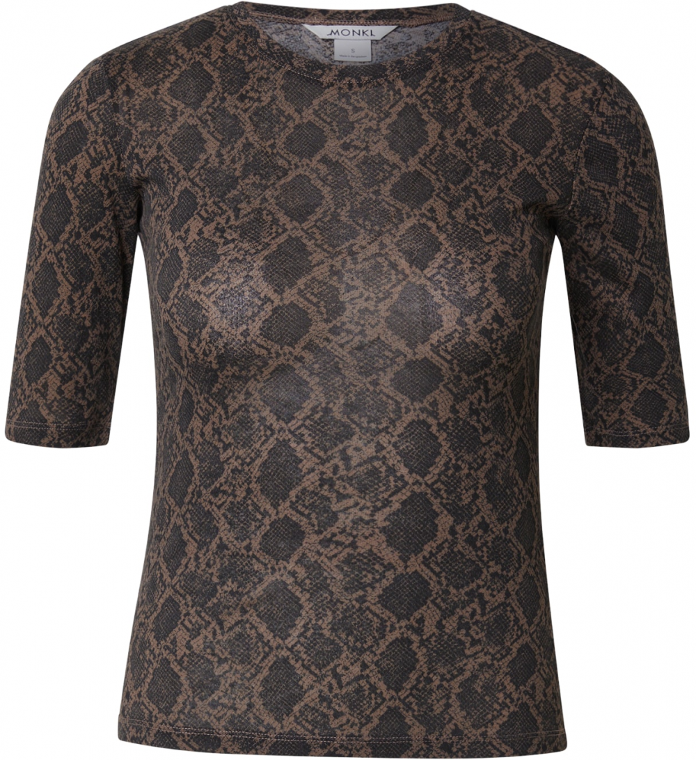 Monki Tričko  hnedá / čierna