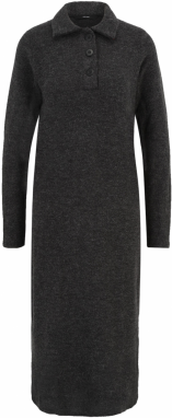 Vero Moda Tall Pletené šaty 'VMEBBA'  tmavosivá