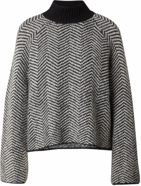 VERO MODA Sveter 'VMNaomi'  čierna / biela