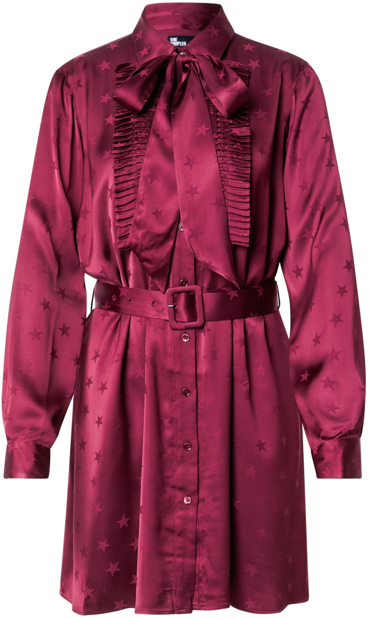 The Kooples Košeľové šaty  bordová