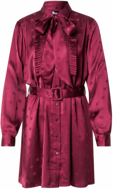 The Kooples Košeľové šaty  bordová