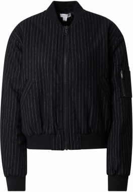 TOPSHOP Prechodná bunda  čierna / biela