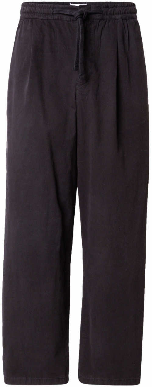 TOPMAN Plisované nohavice  čierna