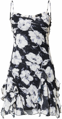 TOPSHOP Letné šaty  béžová / tmavomodrá / nebesky modrá