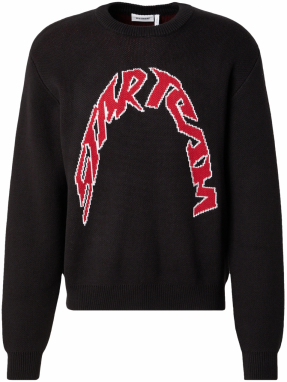 WEEKDAY Sveter 'Emilio'  červená / čierna / biela