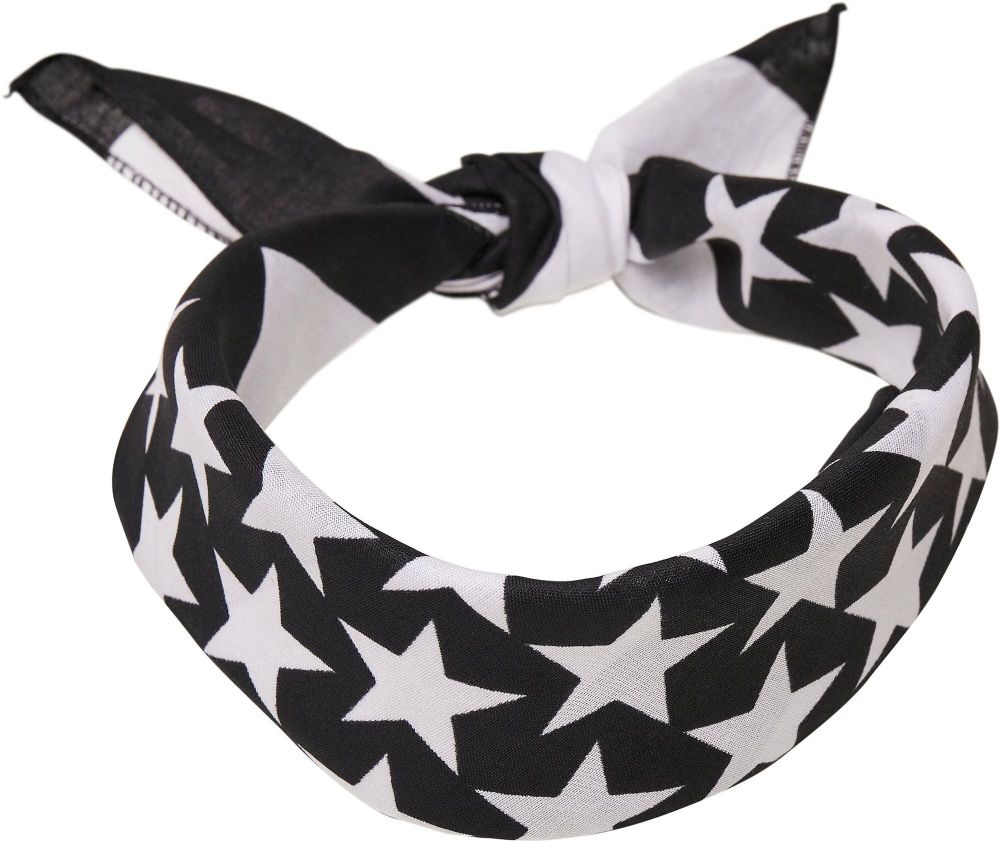 MSTRDS Bandana  čierna / biela
