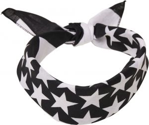 MSTRDS Bandana  čierna / biela