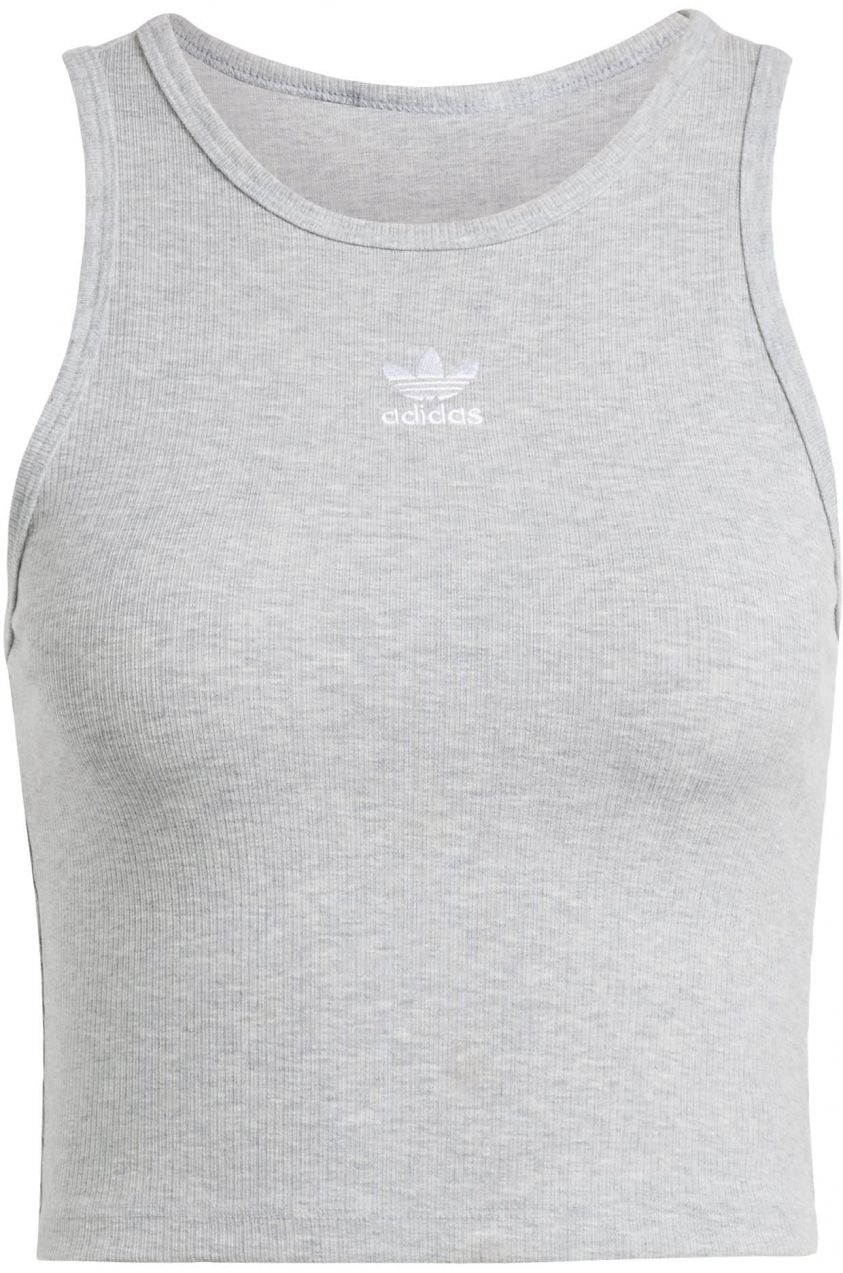 ADIDAS ORIGINALS Top 'Essentials'  sivá melírovaná / biela