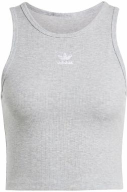 ADIDAS ORIGINALS Top 'Essentials'  sivá melírovaná / biela