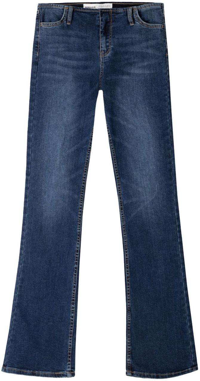 Bershka Džínsy  tmavomodrá