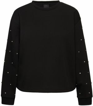 Ulla Popken Mikina  čierna / strieborná
