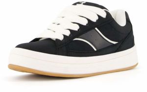 Bershka Nízke tenisky  čierna / biela