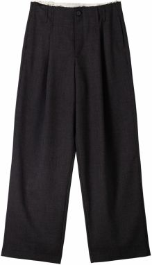 Bershka Nohavice s pukmi  antracitová