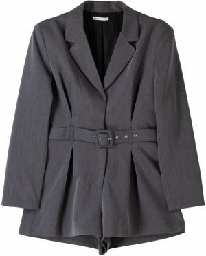 Bershka Overal  tmavosivá
