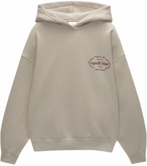 Pull&Bear Mikina  tmavošedá / farba lesného ovocia