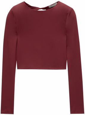 Pull&Bear Tričko  karmínovo červená