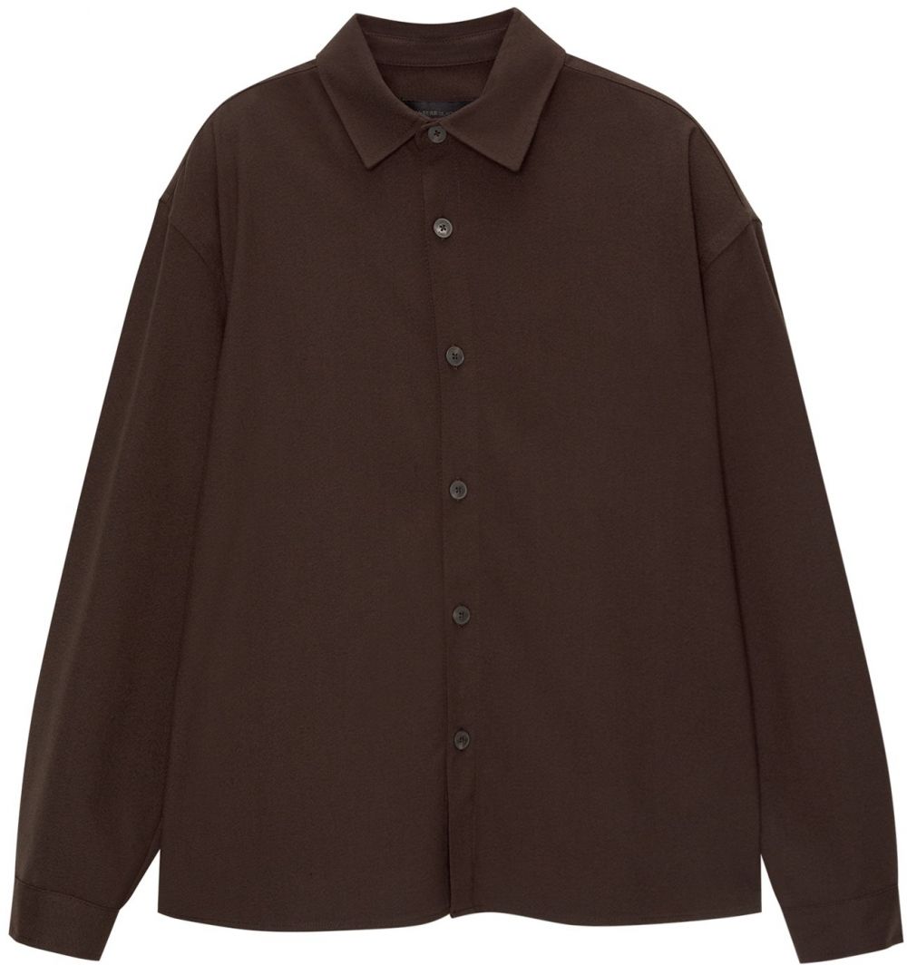 Pull&Bear Košeľa  čokoládová