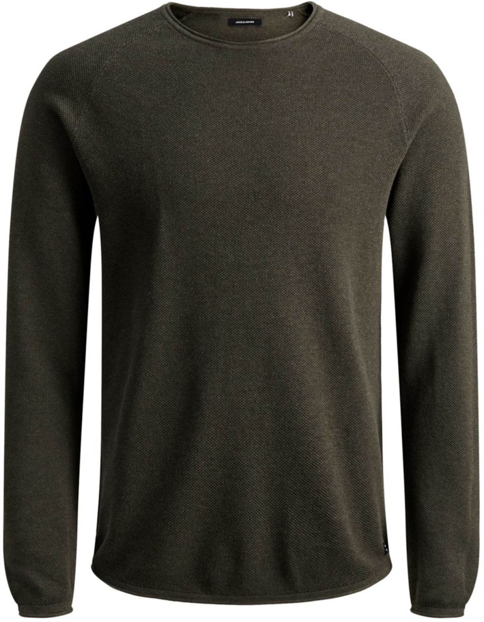 JACK & JONES Sveter 'JJEHill'  námornícka modrá / olivová / biela